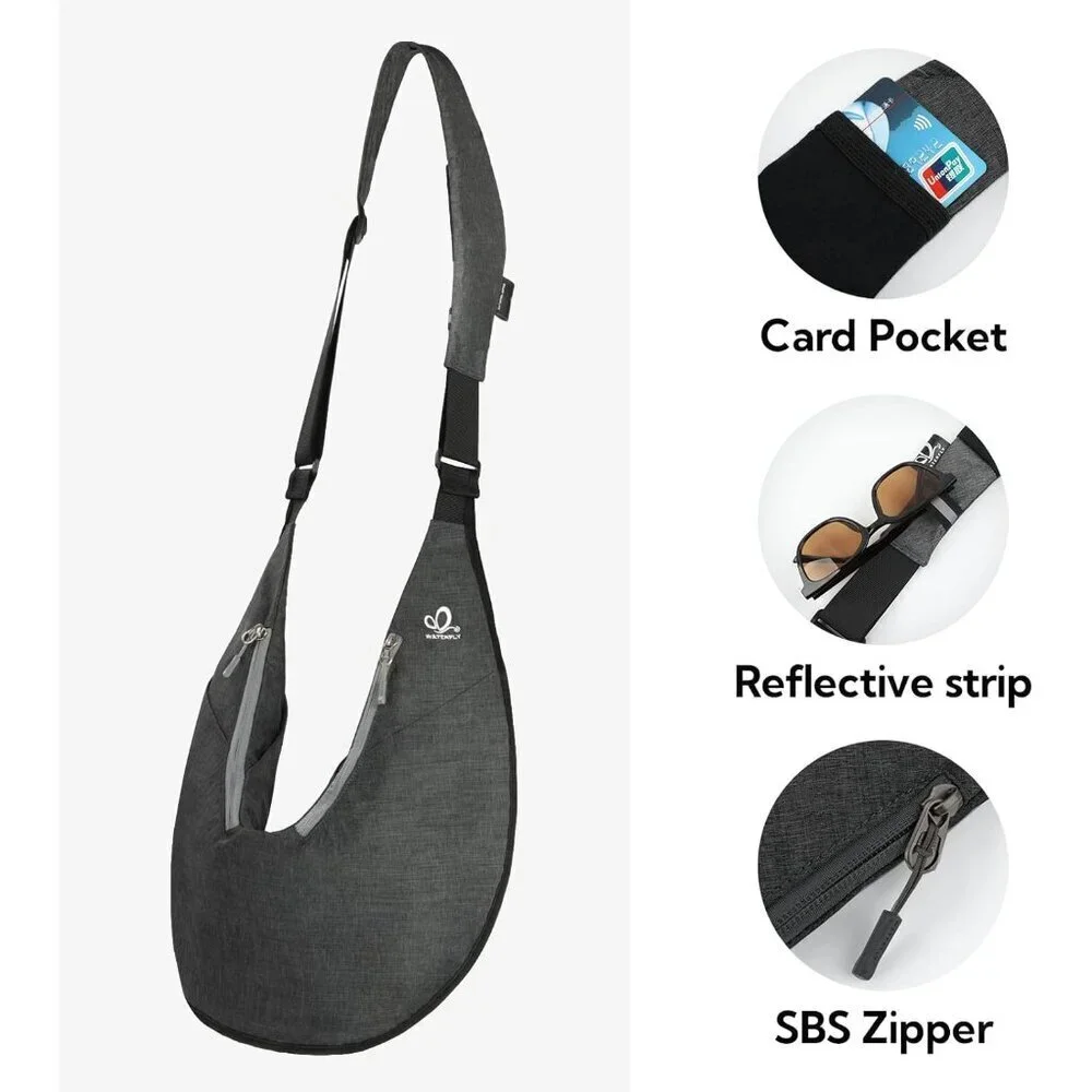 Packable Nylon Travel Crossbody Bag Women Lightweight Anti-Theft Organizer
